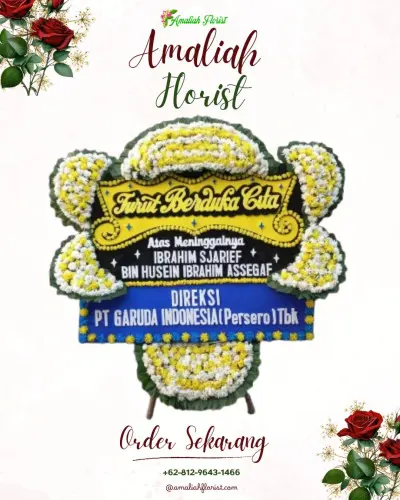 Papan Bunga Duka di Petamburan